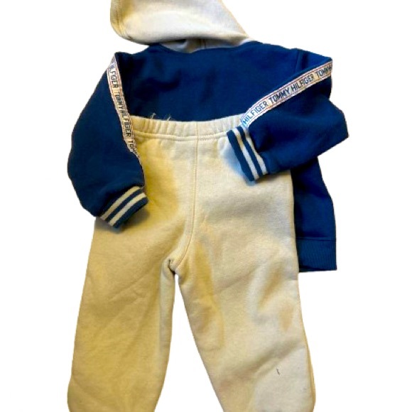 Tommy Hilfiger zipper hood 2piece sweatsuit size 12m now only $22 - Picture 3 of 3